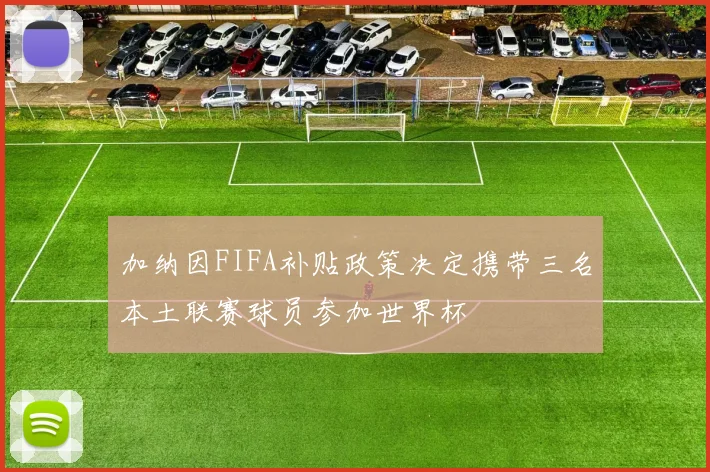 加纳因FIFA补贴政策决定携带三名本土联赛球员参加世界杯